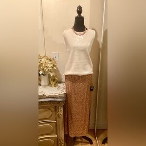 NWT Express Gold Sequin Pencil Skirt​